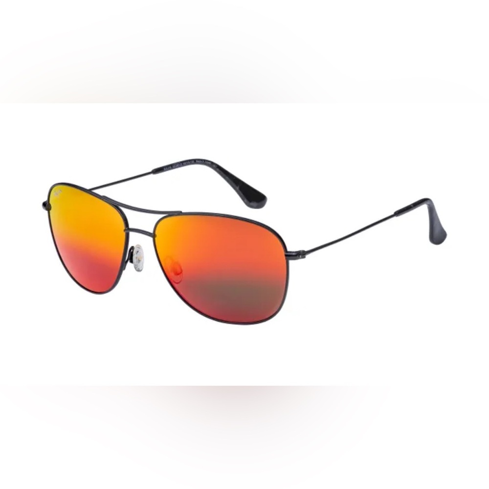 MAUI JIM CLIFF HOUSE MJ-247-02 BLACK HAWAII LAVA POLARIZED 59-15-120 CONTAINS RX